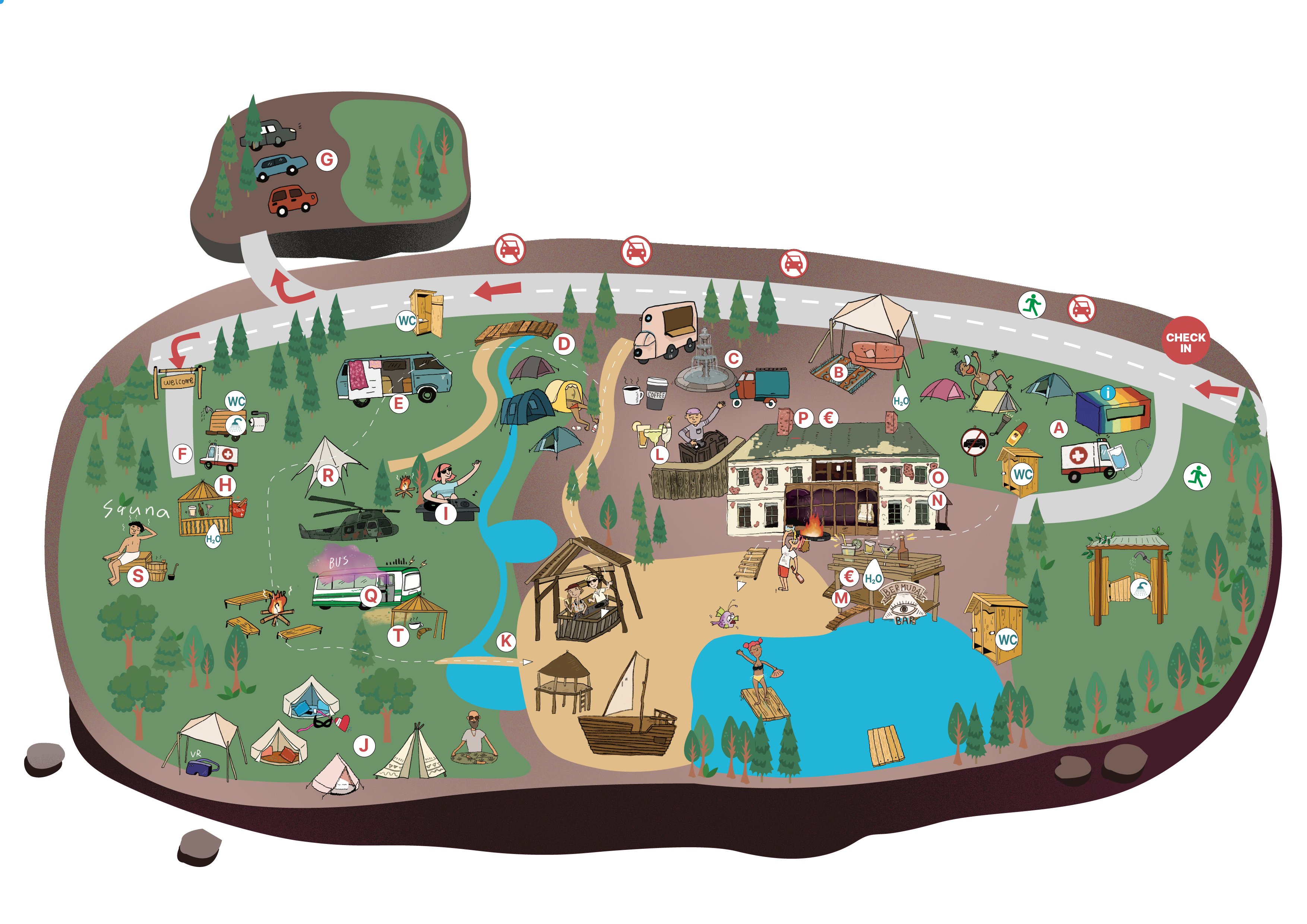 PÂVOIA festival map
